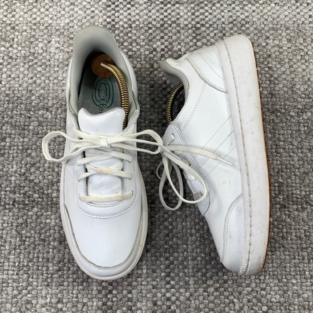 Orthofeet 81104 Sneakers Womens 8.5 D White Leather Wide Orthopedic Walking